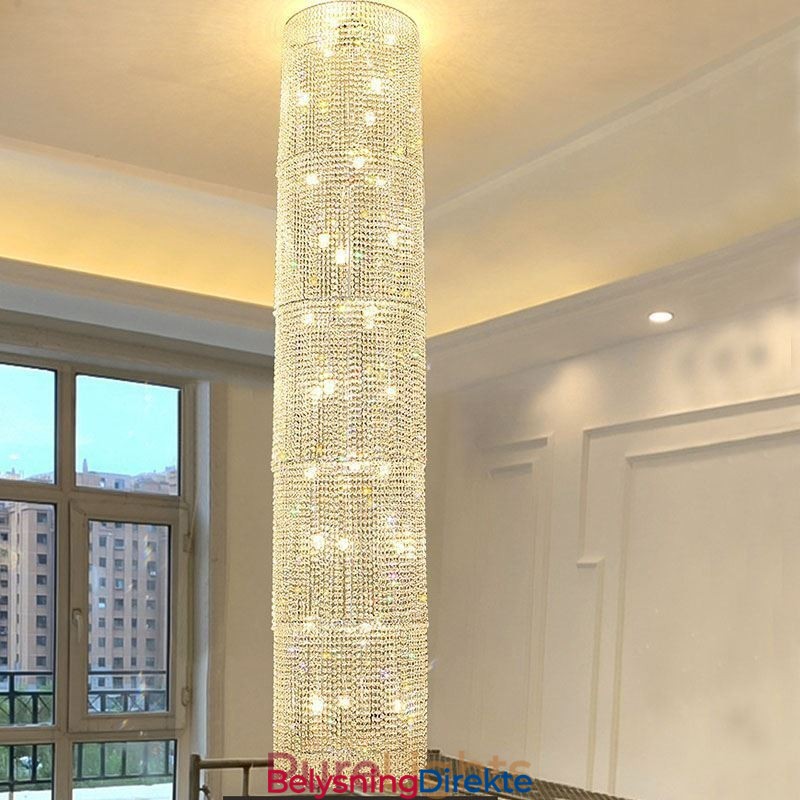 Luksuriøs Krystalllysekrone Moderne Dekorasjonstaklampe Med 36 Lys