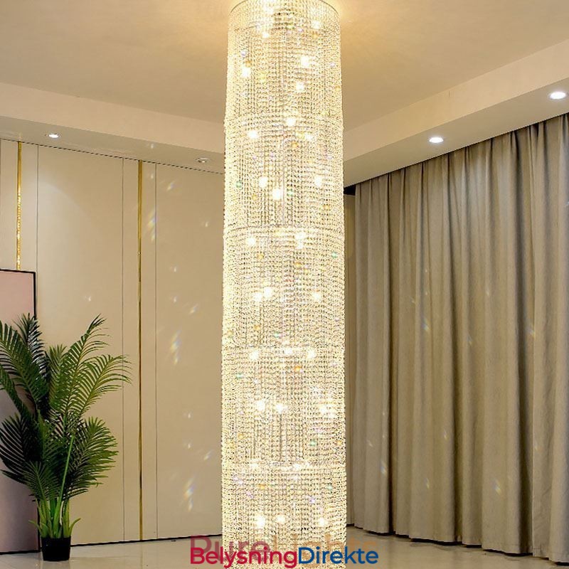 Luksuriøs Krystalllysekrone Moderne Dekorasjonstaklampe Med 36 Lys