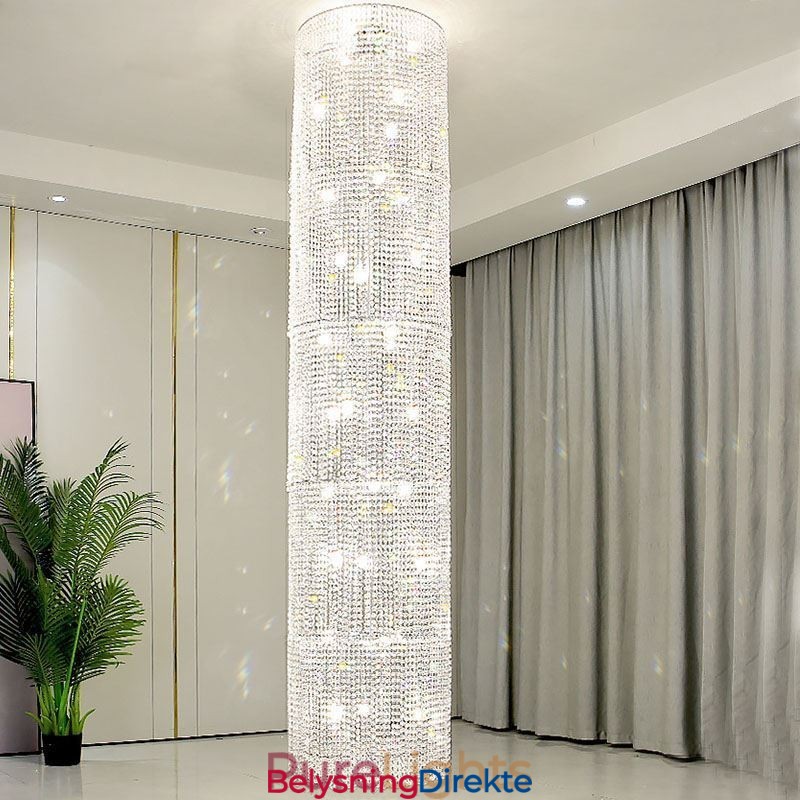 Luksuriøs Krystalllysekrone Moderne Dekorasjonstaklampe Med 36 Lys