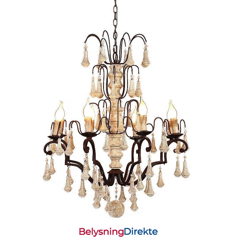 Elegant Lysekrone I Tre, Retrostil