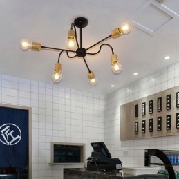 Moderne Kreativ Jernanhengslampe Edderkopplysekrone