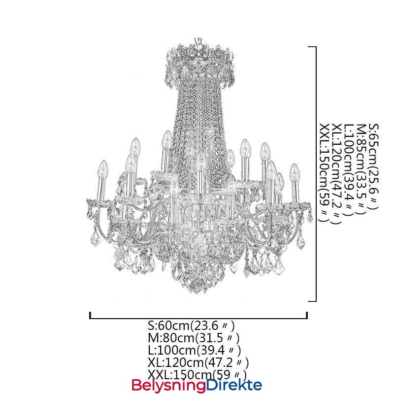 Europeisk Luksuriøs Krystalllysekrone Med Dupleks Trappehengelampe