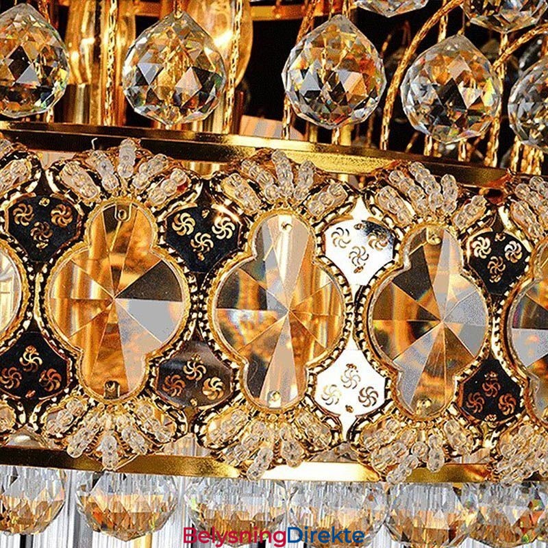 Retro Krystall Imperium Lysekrone Luksuriøs Lang Anheng