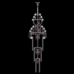 Retro Krystall Imperium Lysekrone Luksuriøs Lang Anheng