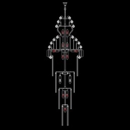 Retro Krystall Imperium Lysekrone Luksuriøs Lang Anheng