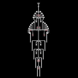 Retro Krystall Imperium Lysekrone Luksuriøs Lang Anheng