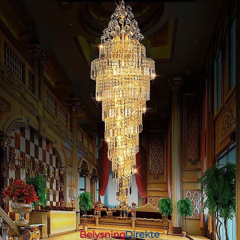 Elegant Krystallimperiumslysekrone Europeisk Luksuriøs Lang Anheng