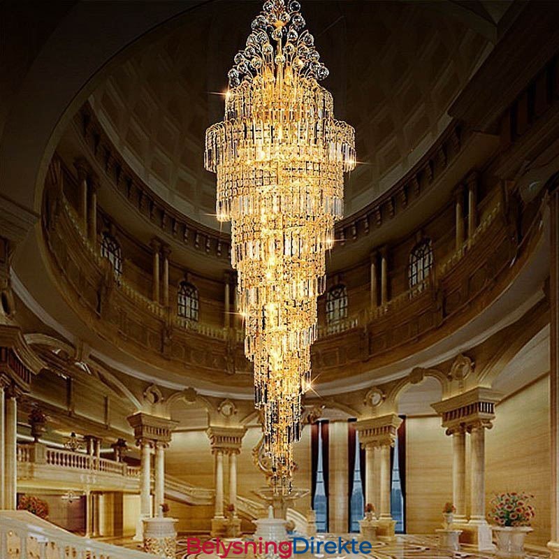 Elegant Krystallimperiumslysekrone Europeisk Luksuriøs Lang Anheng