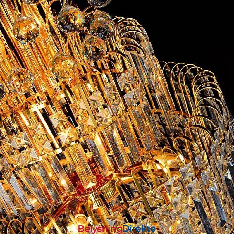 Elegant Krystallimperiumslysekrone Europeisk Luksuriøs Lang Anheng