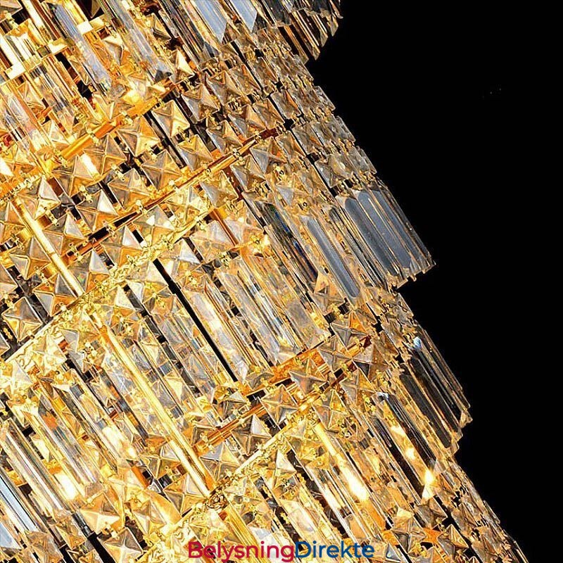 Elegant Krystallimperiumslysekrone Europeisk Luksuriøs Lang Anheng