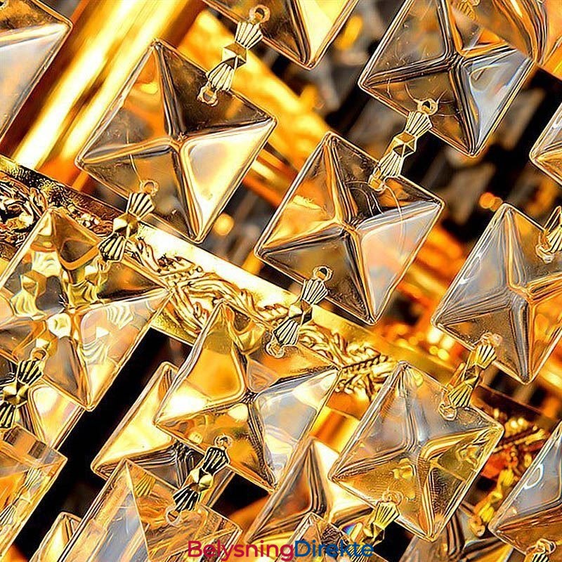 Elegant Krystallimperiumslysekrone Europeisk Luksuriøs Lang Anheng