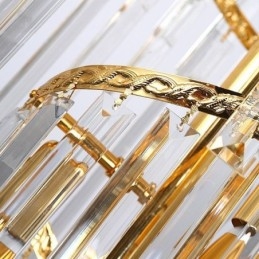 Luksuriøs Krystalllysekrone Moderne Europeisk Grasiøs Lang Anhengsduplekstrapp