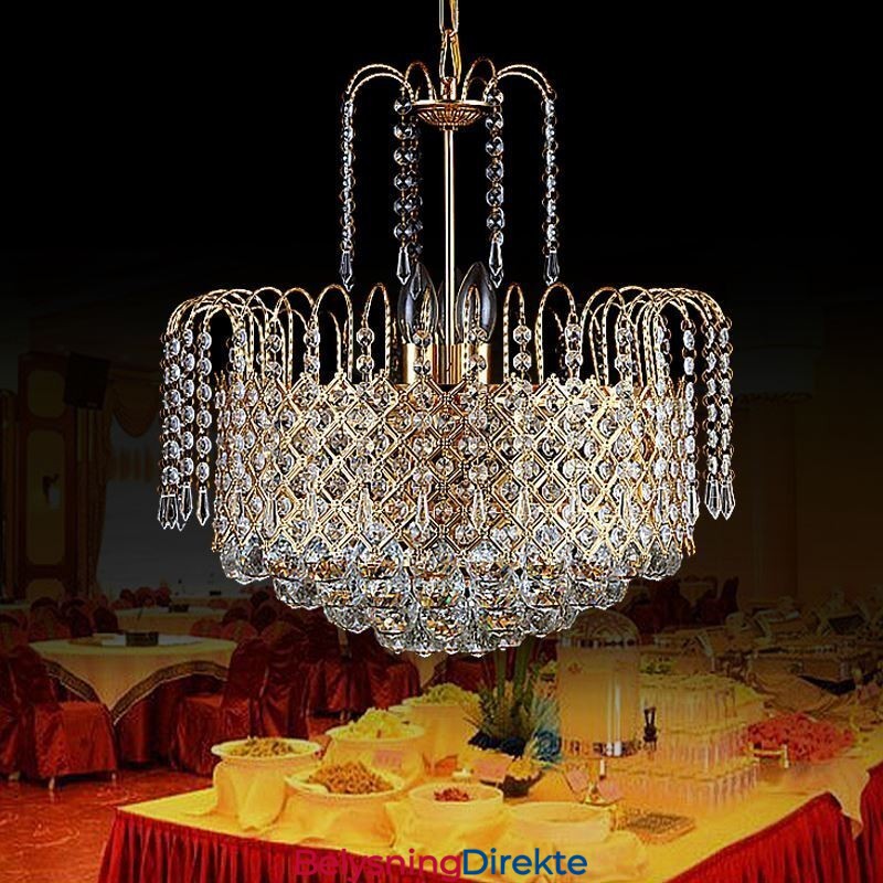 Luksuriøs Krystalllysekrone Moderne Elegant Anhengslampe