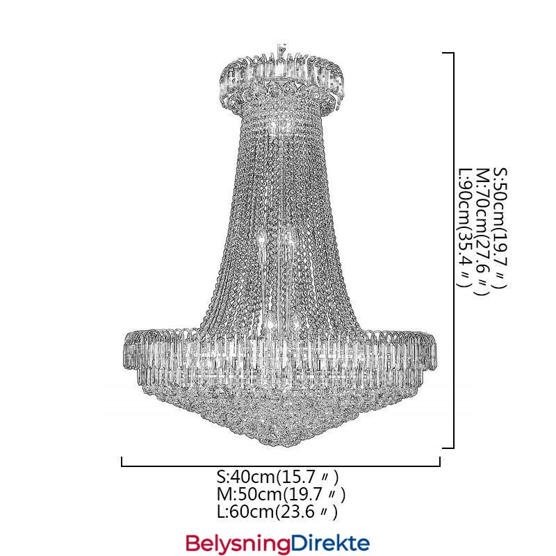 Elegant Krystalllysekrone Europeisk Anhengslampe Lang Hengende Lysekrone Tosidig Trapp