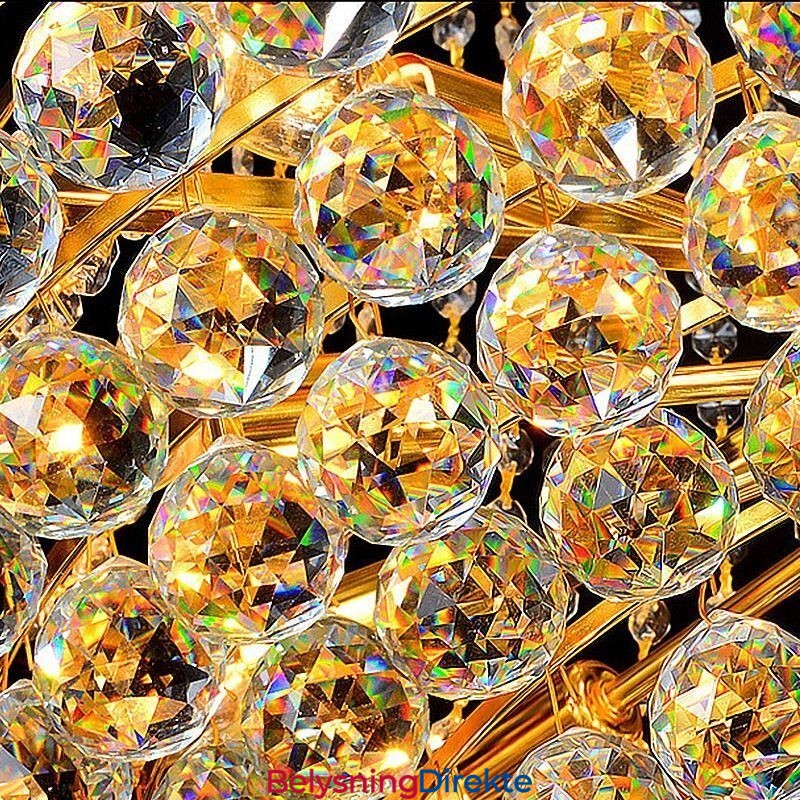 Elegant Krystalllysekrone Europeisk Anhengslampe Lang Hengende Lysekrone Tosidig Trapp