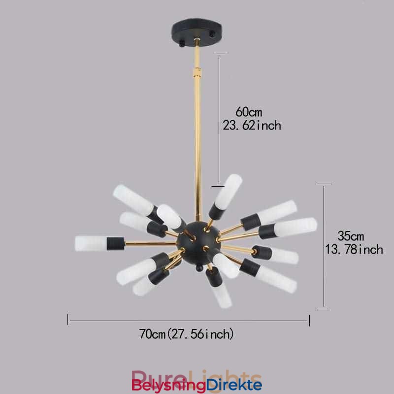 Nordisk Pendellampe Kreativ Rund Lysekronelampe