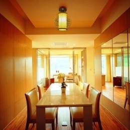 Unik, Halvinnfelt, Kreativ, Rund Bambus Taklampe For Verandabelysning