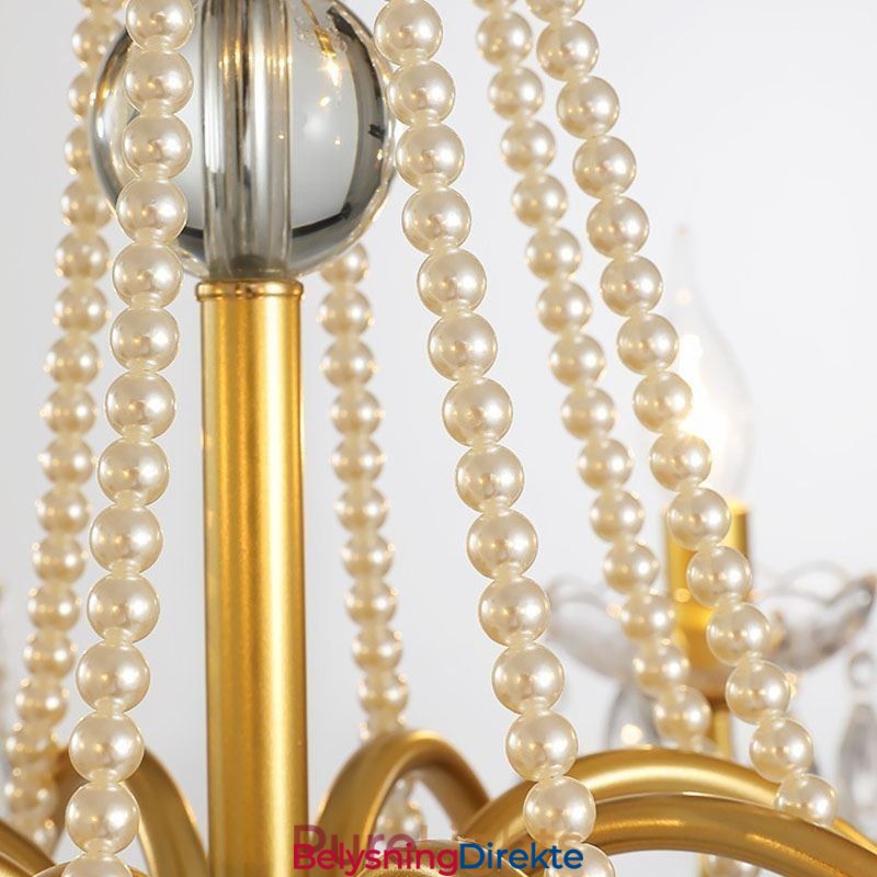 Amerikansk Krystall Pendellampe I Landlig Stil, Kreativ Taklampe I Jernkunst