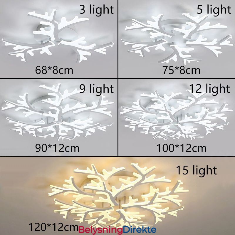 Innfelt Moderne Minimalistisk Taklampe Med Gevir