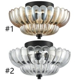 Moderne, Enkel, Innfelt Taklampe Med Lotus-Fot