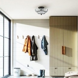 Moderne, Enkel, Innfelt Taklampe Med Lotus-Fot