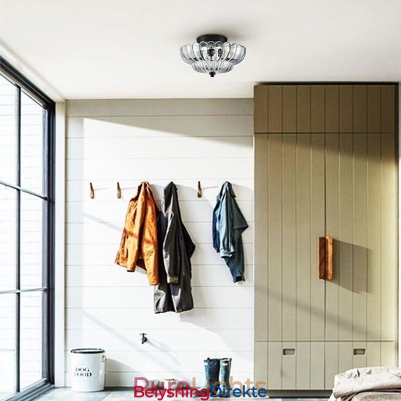 Moderne, Enkel, Innfelt Taklampe Med Lotus-Fot