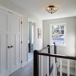 Moderne, Enkel, Innfelt Taklampe Med Lotus-Fot