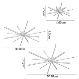 Innfelt Moderne Minimalistisk Fyrverkeri Taklampe