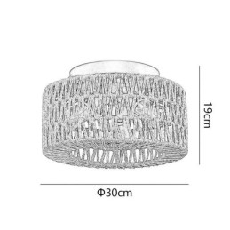 Amerikansk, Vevd Burtaklampe I Landlig Stil, Innfelt