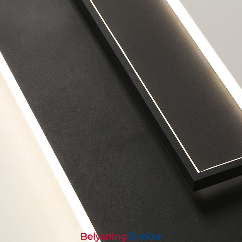 Minimalistisk Firkantet Akryl Taklampe I Innfelt Form