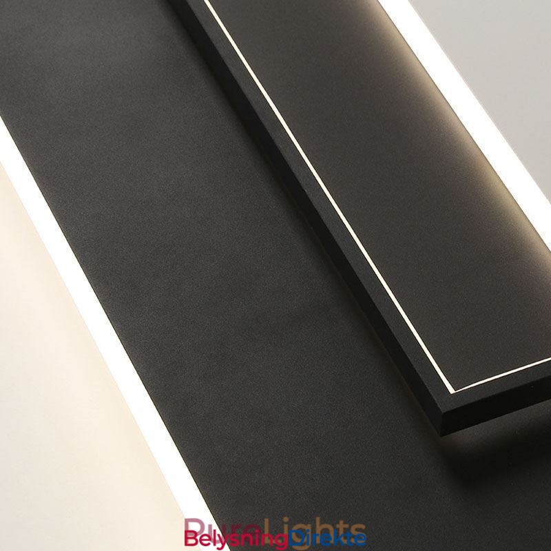 Minimalistisk Akryl Firkantet Taklampe I Innfelt Form, 40-50 Cm