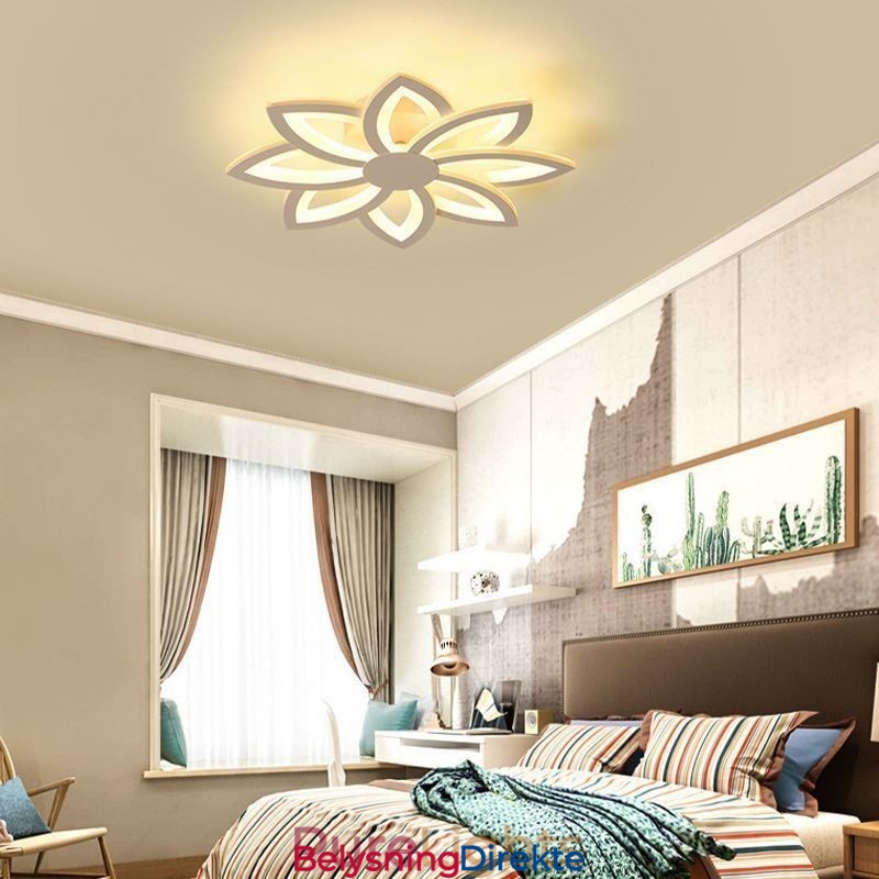 Innfelt Montering, Iøynefallende Akrylblomsttaklampe 55 Cm