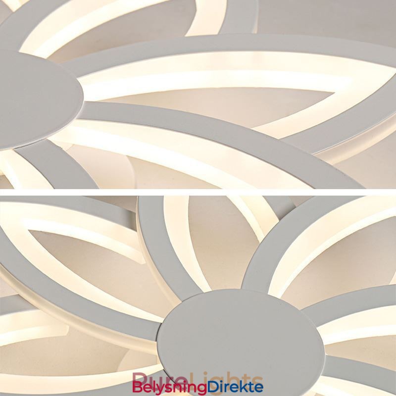 Innfelt Montering, Iøynefallende Akrylblomsttaklampe 55 Cm