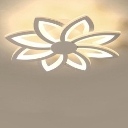 Innfelt Montering, Iøynefallende Akrylblomsttaklampe 55 Cm