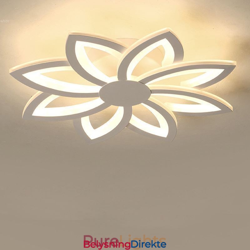 Innfelt Montering, Iøynefallende Akrylblomsttaklampe 55 Cm