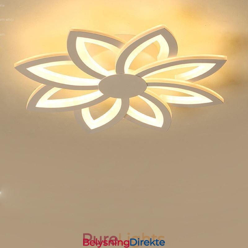 Innfelt Montering, Iøynefallende Akrylblomsttaklampe 55 Cm