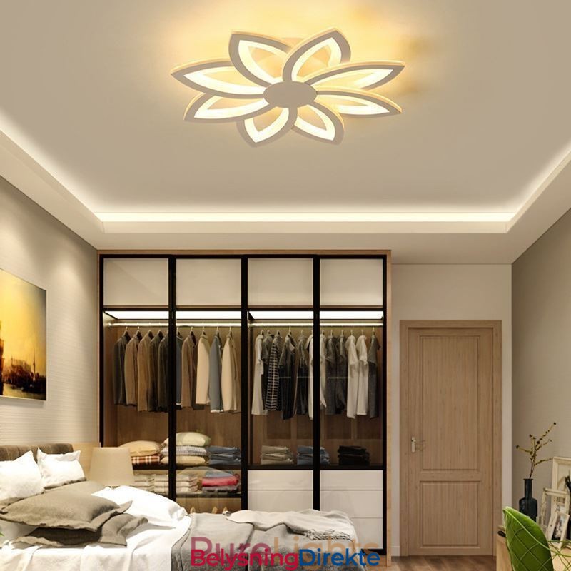 Innfelt Montering, Iøynefallende Akrylblomsttaklampe 55 Cm