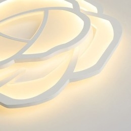 Innfelt Moderne, Enkel Rosenrød Akryl Taklampe 52 Cm