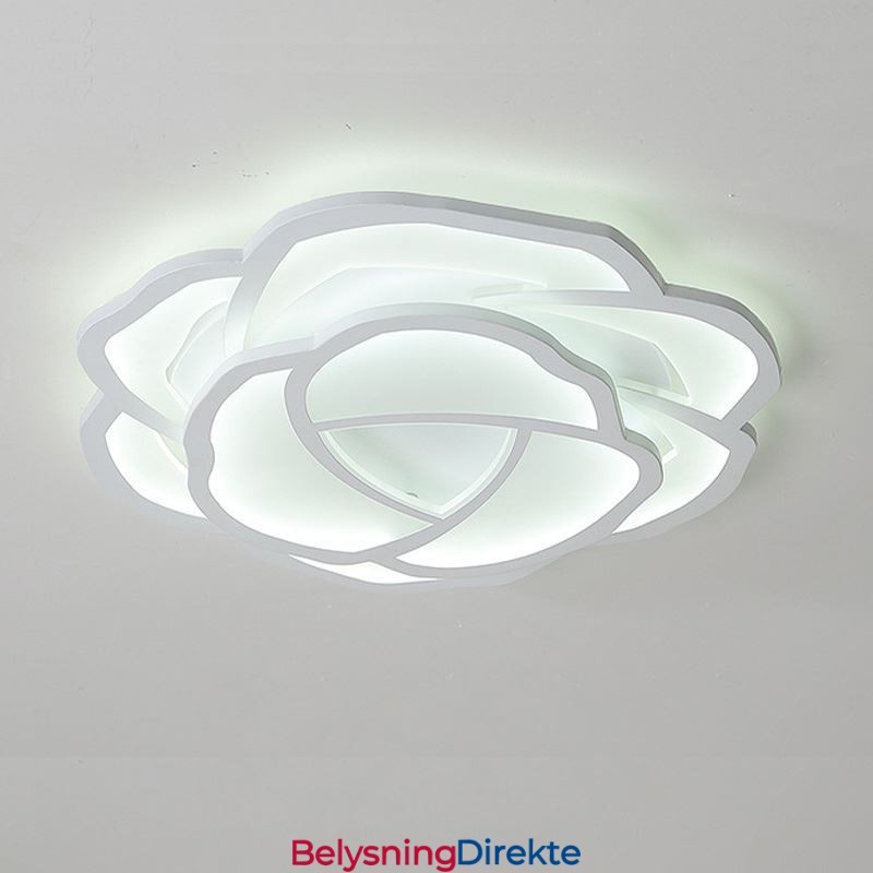 Innfelt Moderne, Enkel Rosenrød Akryl Taklampe 52 Cm