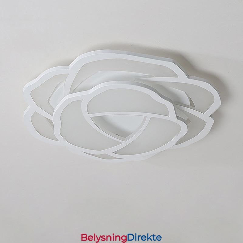 Innfelt Moderne, Enkel Rosenrød Akryl Taklampe 52 Cm