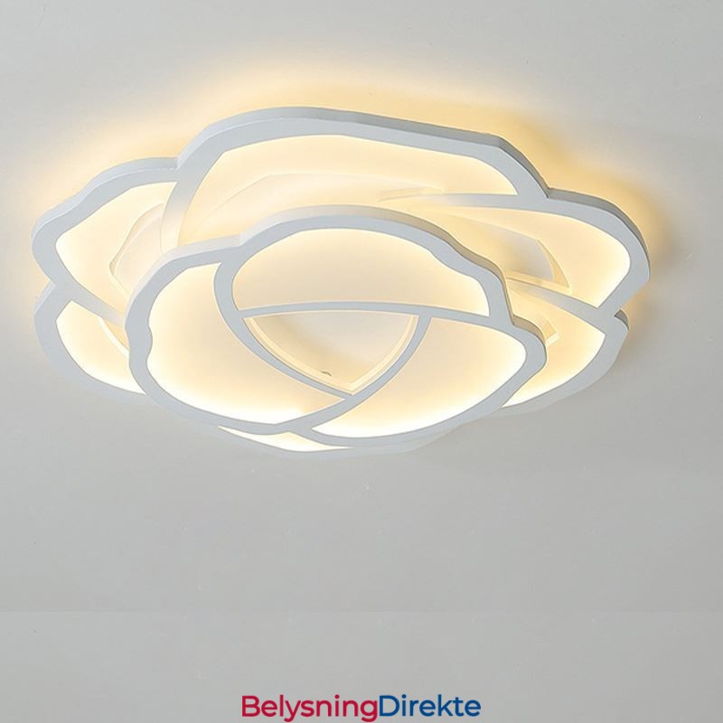 Innfelt Moderne, Enkel Rosenrød Akryl Taklampe 52 Cm