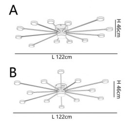 Innfelt Moderne Minimalistisk Taklampe I Akryl