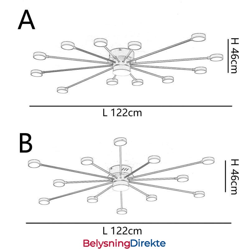 Innfelt Moderne Minimalistisk Taklampe I Akryl