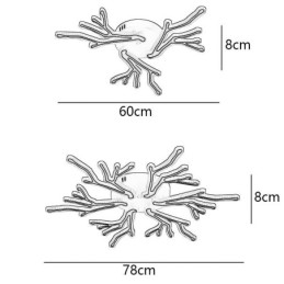 Innfelt Taklampe I Akryl Med Gren
