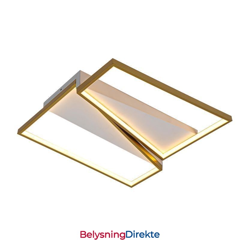 Minimalistisk Mosaikk Trapesformet Taklampe I Innfelt Form