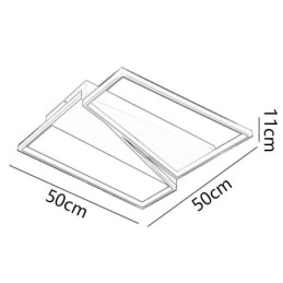 Minimalistisk Mosaikk Trapesformet Taklampe I Innfelt Form