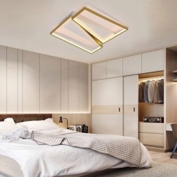 Minimalistisk Mosaikk Trapesformet Taklampe I Innfelt Form