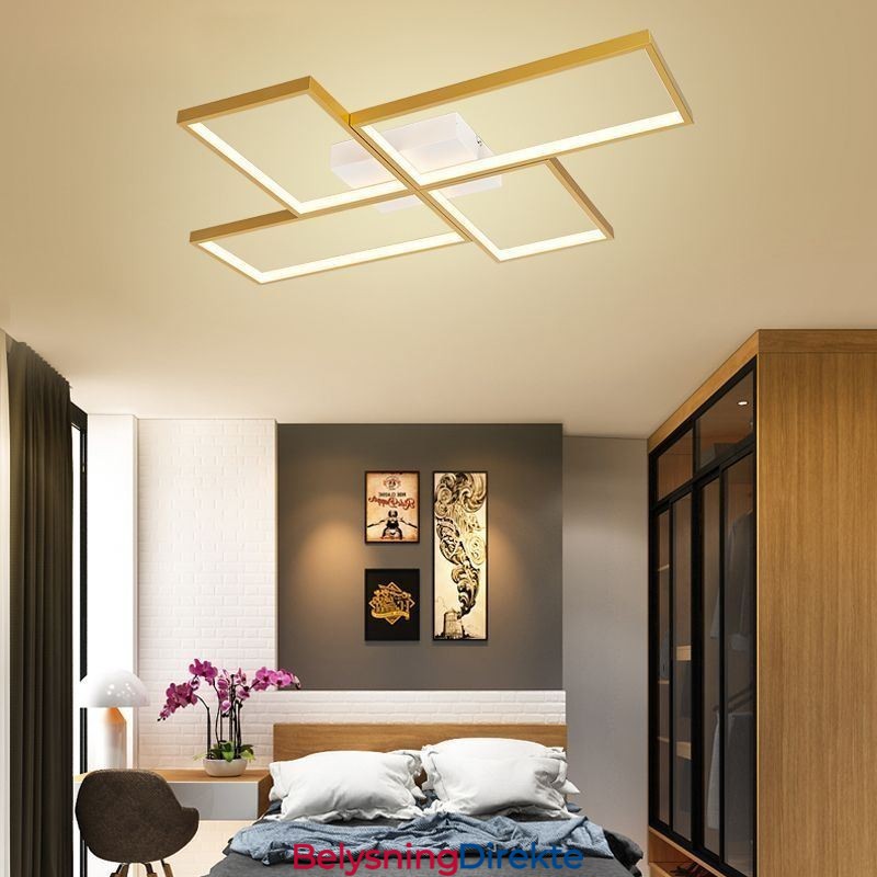 Innfelt Mosaikk Geometrisk Firkantet Taklampe