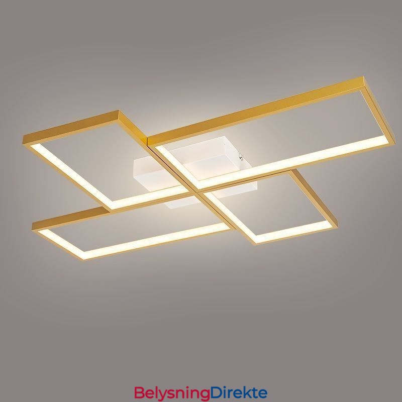 Innfelt Mosaikk Geometrisk Firkantet Taklampe