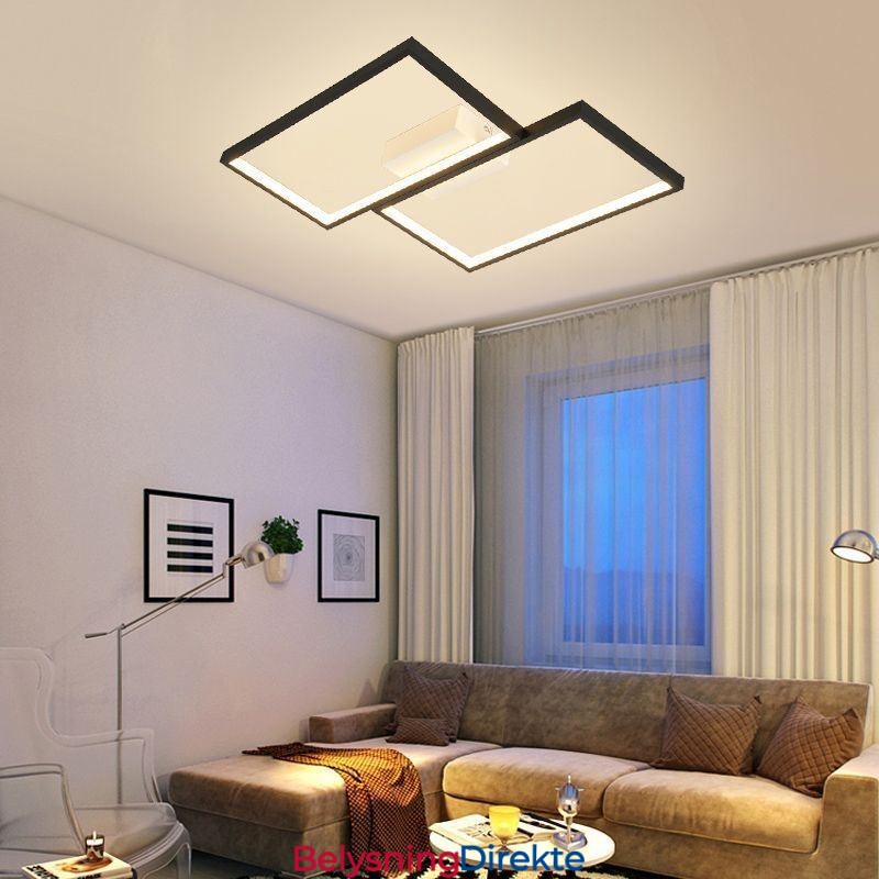 Innfelt Mosaikk Geometrisk Firkantet Taklampe